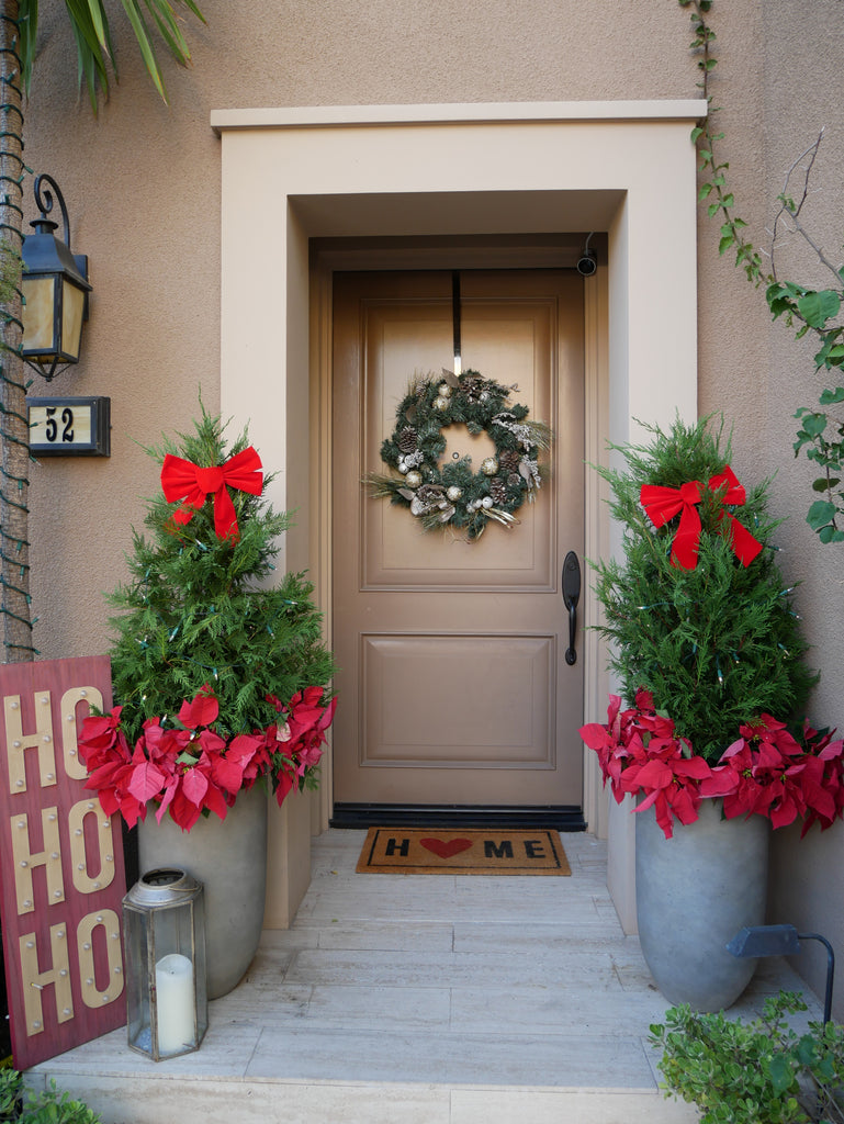 DIY Poinsettia Tree