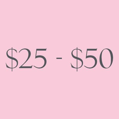$25 to $50