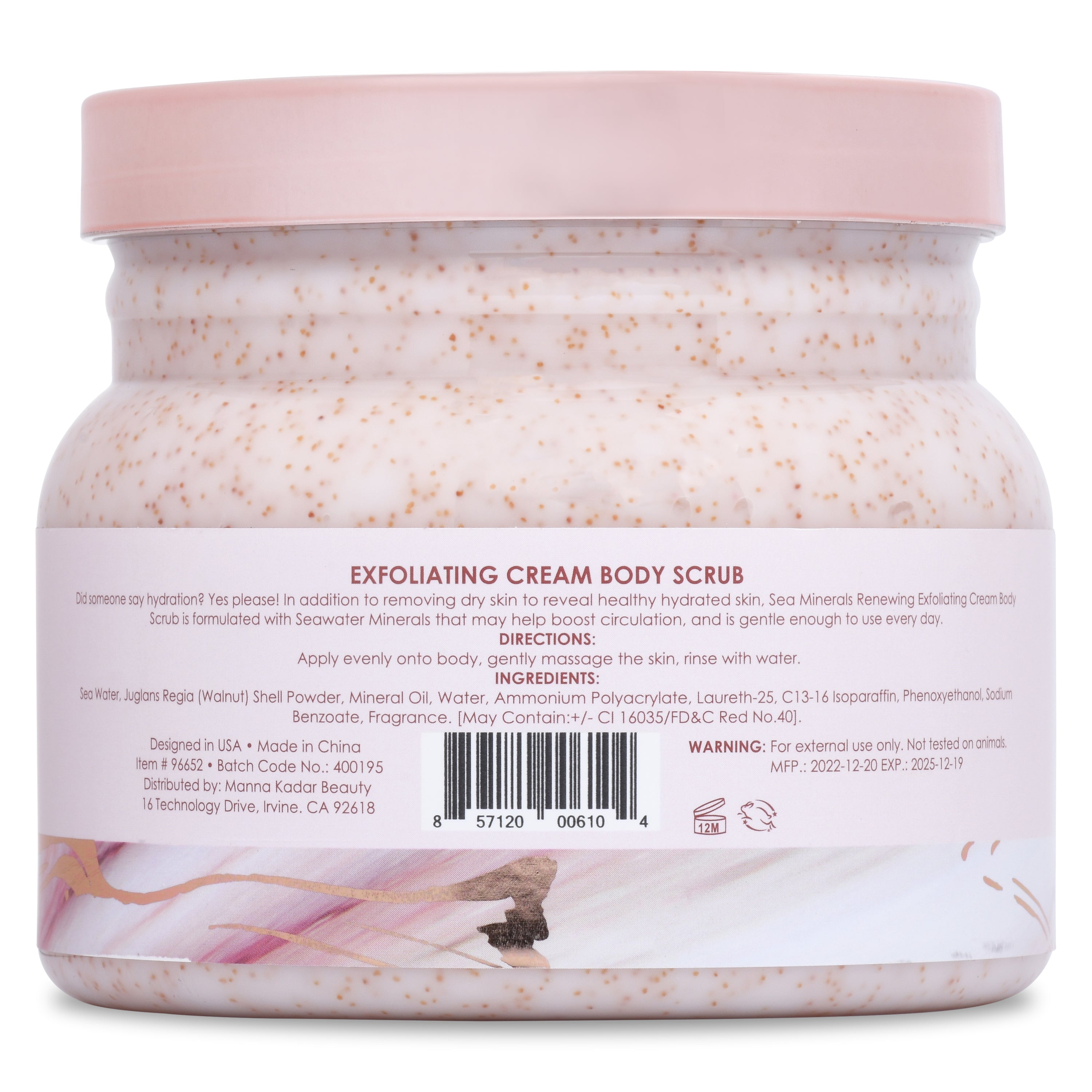 Sea Minerals Cream Body Scrub - Pomegranate