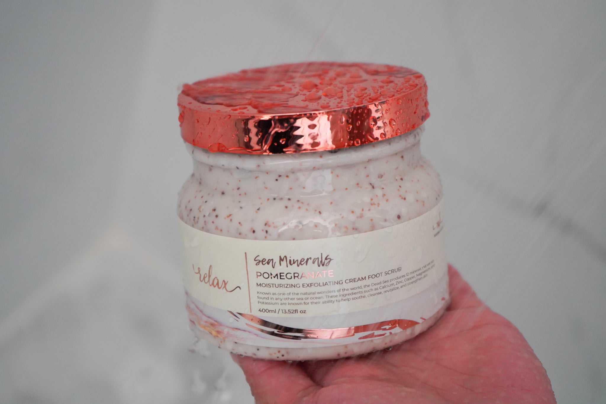 Exfoliating Cream Foot Scrub - Pomegranate