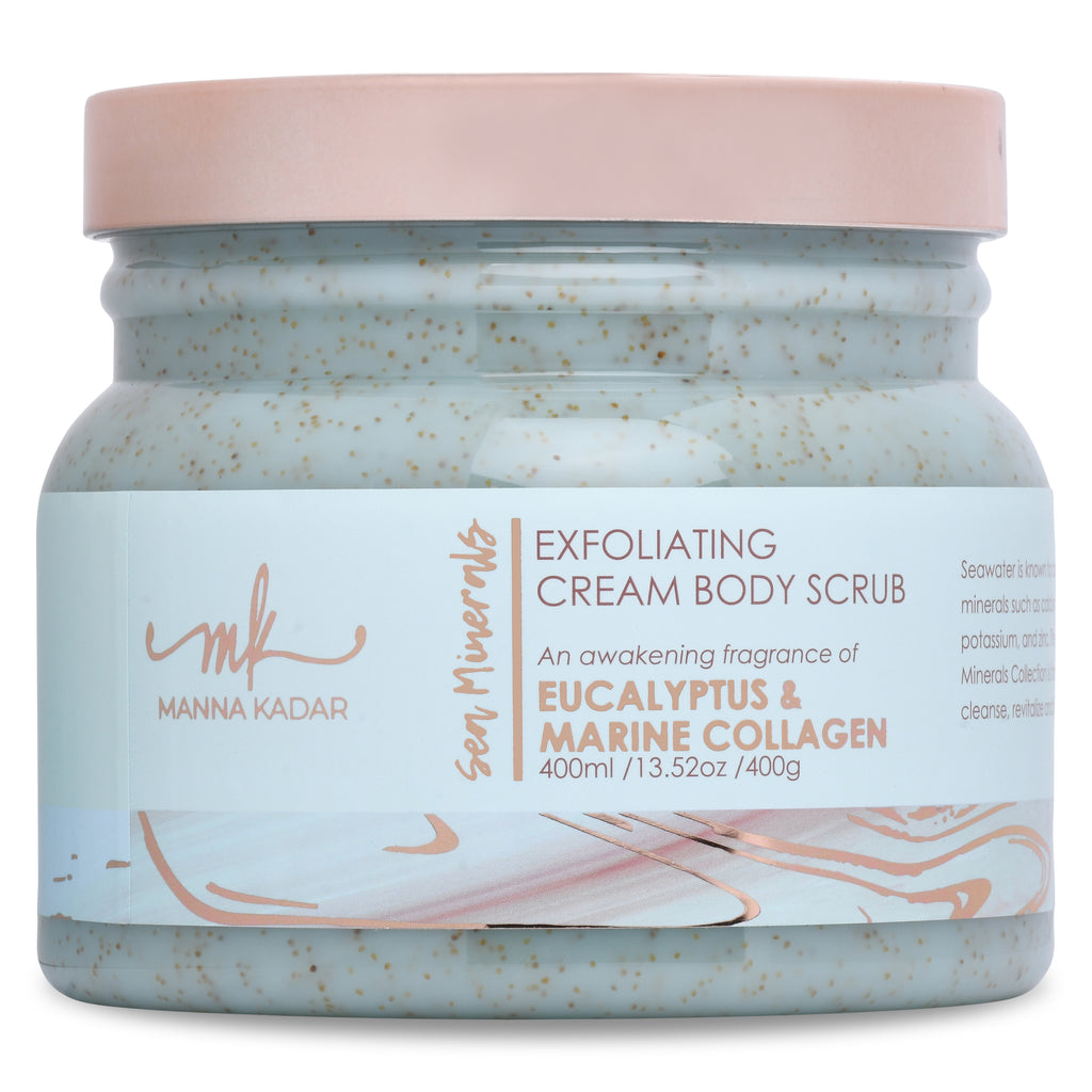 Exfoliating Cream Body Scrub - Eucalyptus & Marine Collagen