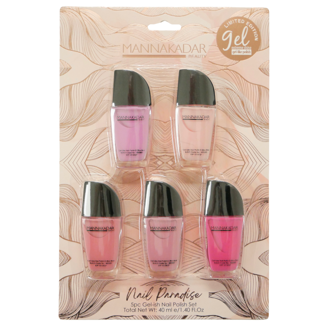 Manna Kadar Nail polish in shades of light to bright pink
