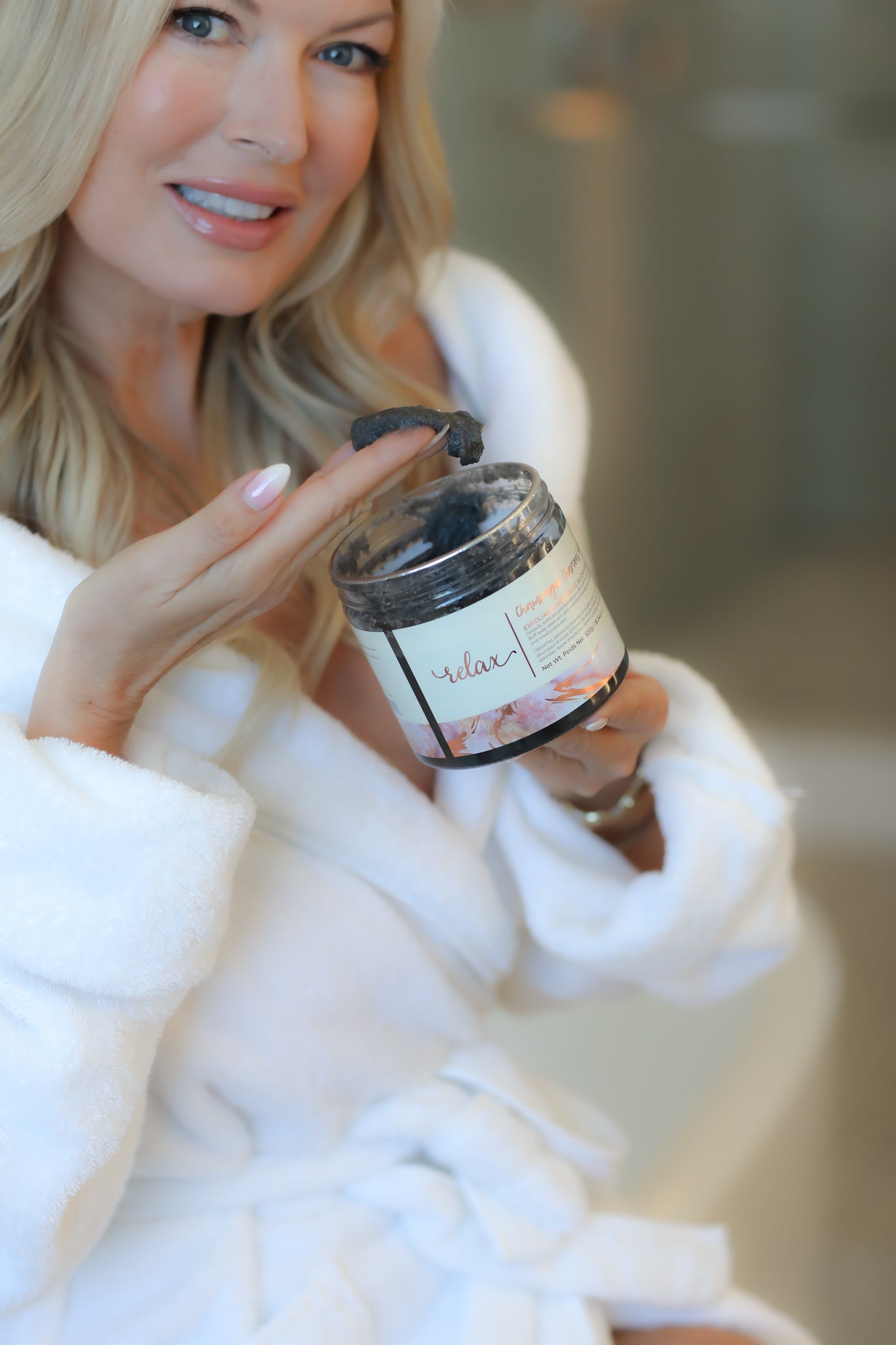 Champagne Charcoal Body Scrub