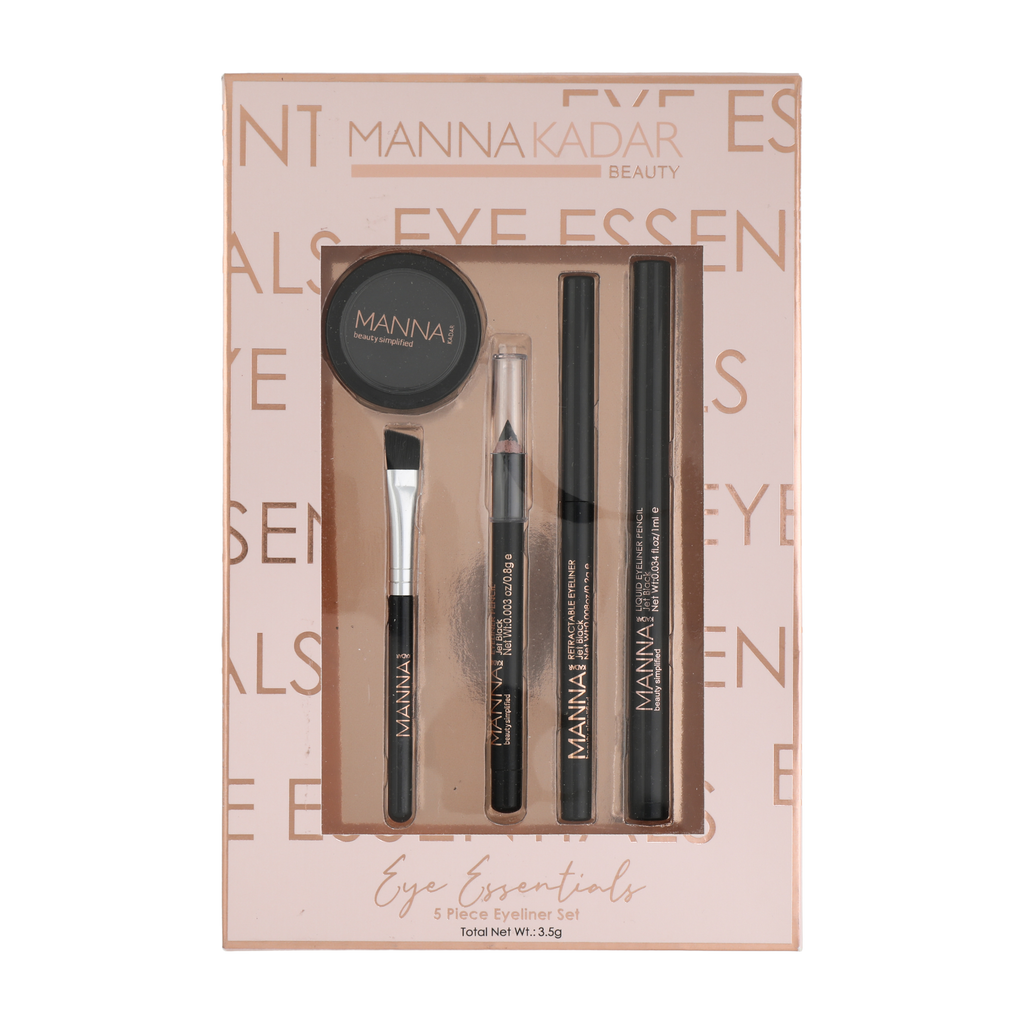 5 Piece Eyeliner Set Eyeliner Black, Gel Pot Liner, Pencil, Liquid Liner